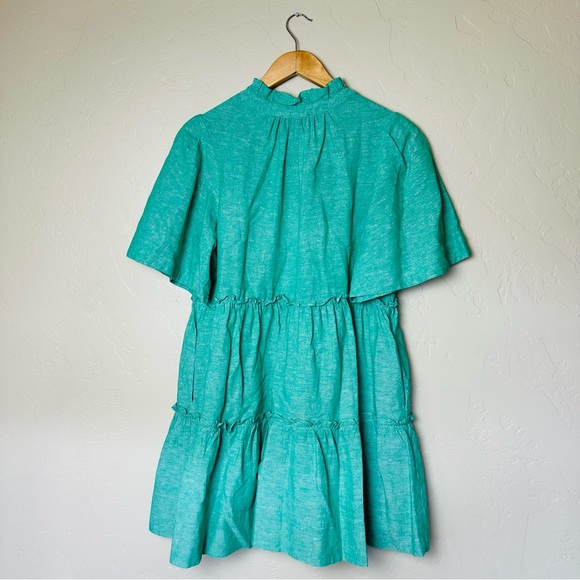 Tuckernuck Women’s Sea Green Crawford Mini Dress Size Small - Picture 8 of 11